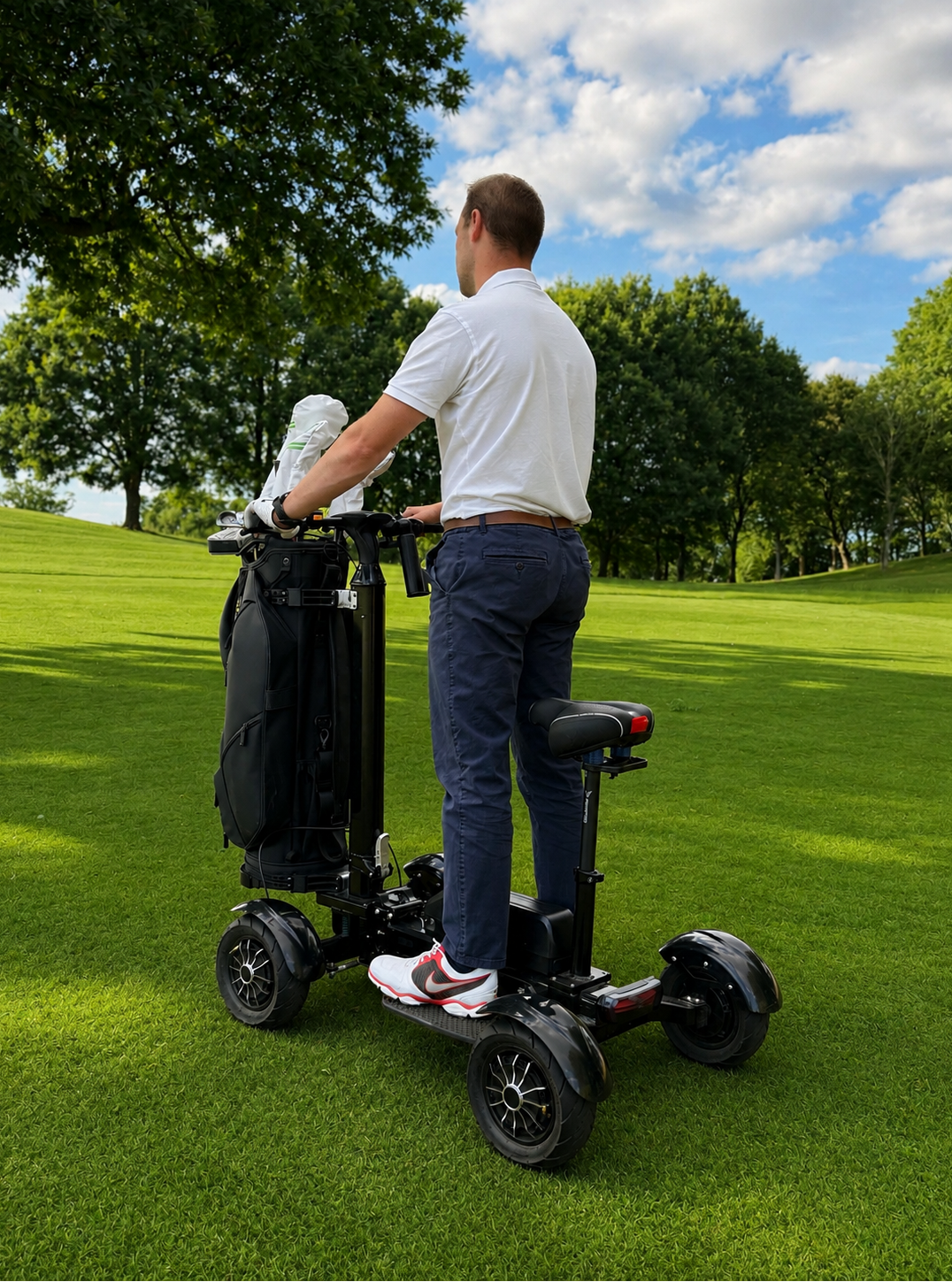 Birdie Glide Electric Golf Scooter - Including FREE Umbrella, Umbrella Holder, Seat and Phone Holder