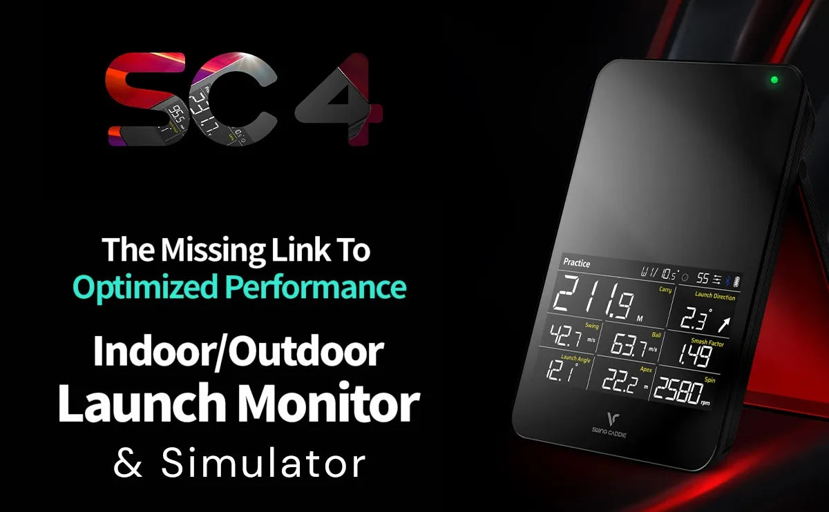 Master Your Swing: Swing Caddie SC4 Simulator + Launch Monitor