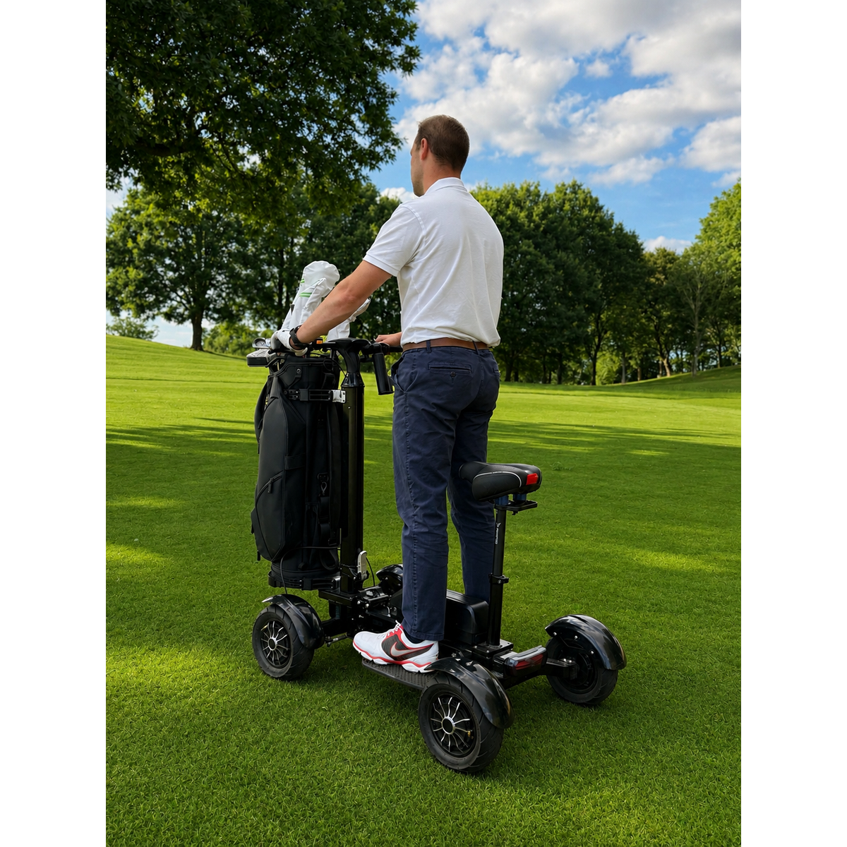 Birdie Glide Electric Golf Scooter - Including FREE Umbrella, Umbrella Holder, Seat and Phone Holder