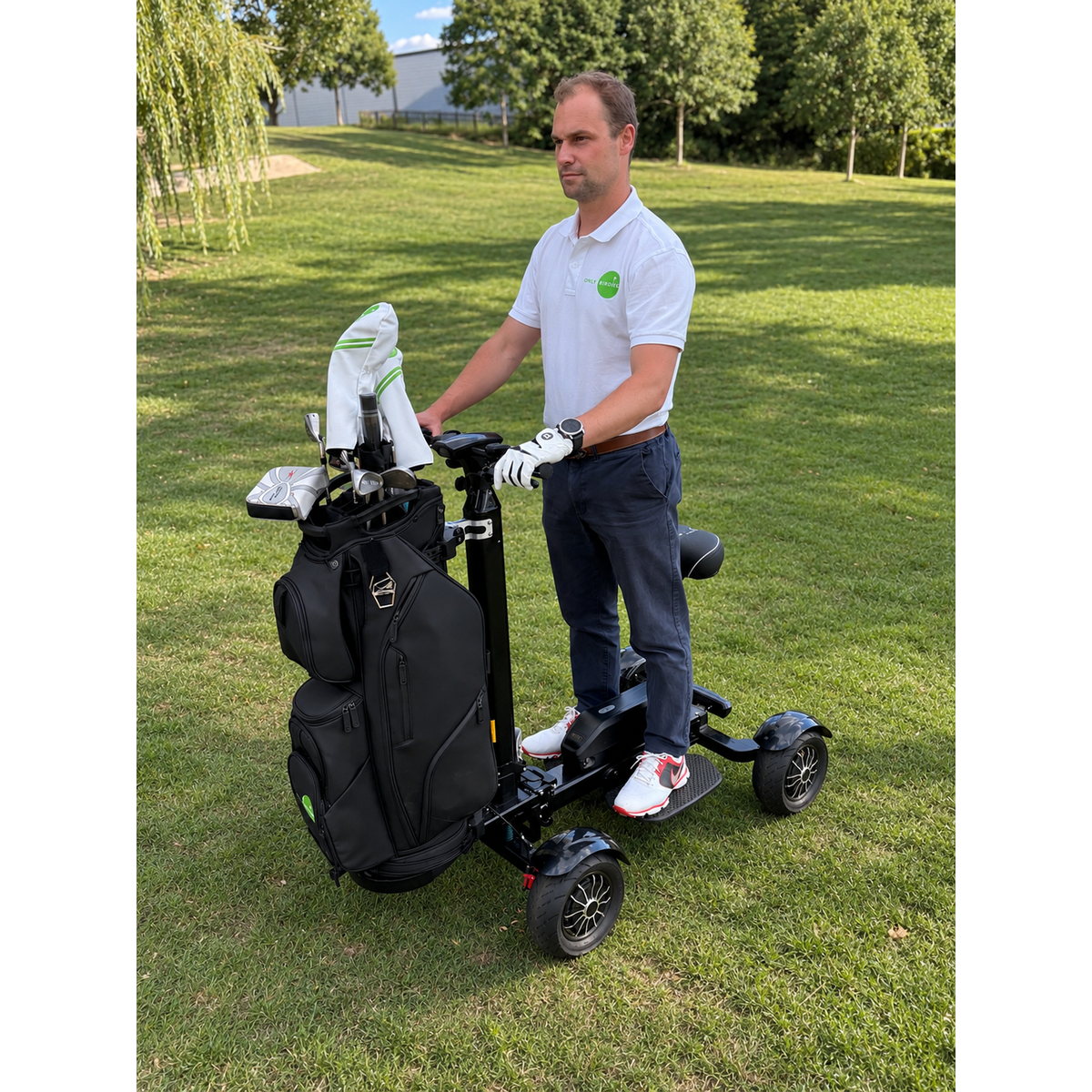 Birdie Glide Electric Golf Scooter - Including FREE Umbrella, Umbrella Holder, Seat and Phone Holder