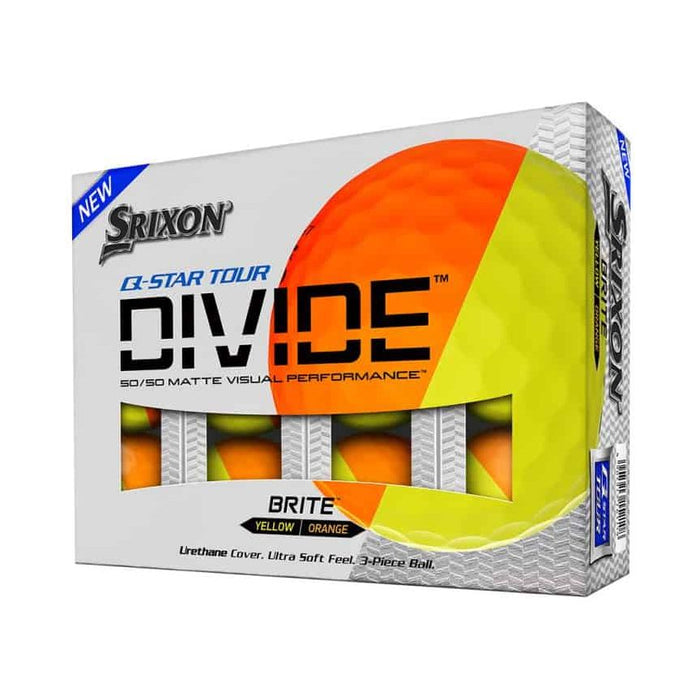 Srixon Q-Star Divide Yellow/Orange Golf Balls (12) - Only Birdies