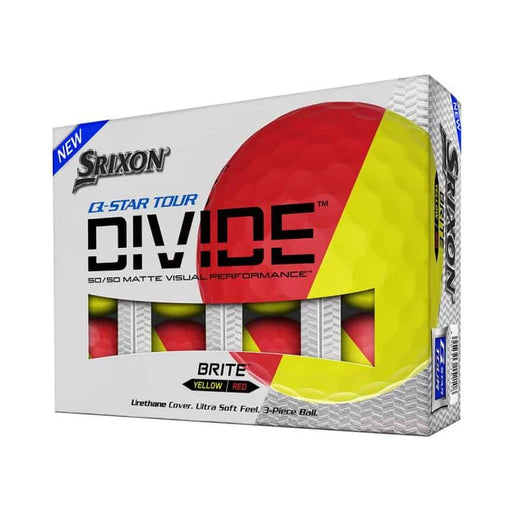Srixon Q-Star Divide Yellow/Red Golf Balls (12) - Only Birdies