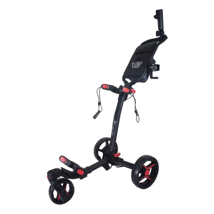 Axglo Tri-360 V2 Push Trolley (Black/Red) - With FREE Gift